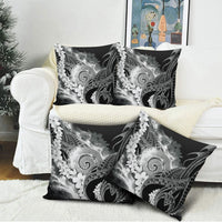 Piko Hawaiian Pillow Cover Monochrome Galaxy Spiral Plumeria Tribal Patterns DT05 - Polynesian Pride