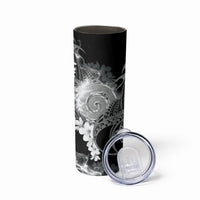 Piko Hawaiian Skinny Tumbler Monochrome Galaxy Spiral Plumeria Tribal Patterns DT05 - Polynesian Pride
