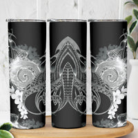 Piko Hawaiian Skinny Tumbler Monochrome Galaxy Spiral Plumeria Tribal Patterns DT05 - Polynesian Pride