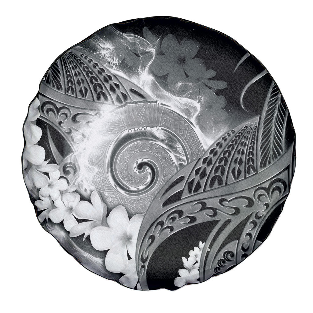 Piko Hawaiian Spare Tire Cover Monochrome Galaxy Spiral Plumeria Tribal Patterns DT05 - Polynesian Pride
