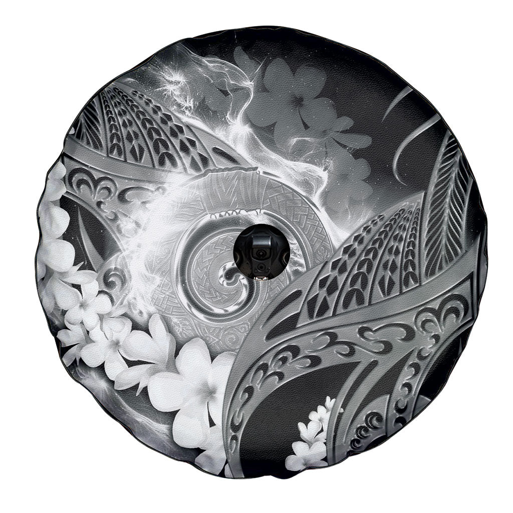 Piko Hawaiian Spare Tire Cover Monochrome Galaxy Spiral Plumeria Tribal Patterns DT05 - Polynesian Pride