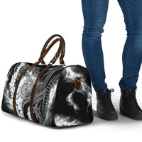 Piko Hawaiian Travel Bag Monochrome Galaxy Spiral Plumeria Tribal Patterns DT05 - Polynesian Pride