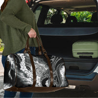 Piko Hawaiian Travel Bag Monochrome Galaxy Spiral Plumeria Tribal Patterns DT05 - Polynesian Pride
