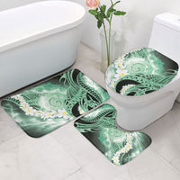 Piko Hawaiian Bathroom Set Green Galaxy Spiral Plumeria Tribal Patterns DT05 - Polynesian Pride