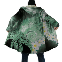 Piko Hawaiian Cloak Green Galaxy Spiral Plumeria Tribal Patterns DT05 - Polynesian Pride