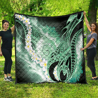 Piko Hawaiian Quilt Green Galaxy Spiral Plumeria Tribal Patterns DT05 - Polynesian Pride
