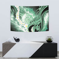 Piko Hawaiian Tapestry Green Galaxy Spiral Plumeria Tribal Patterns DT05 - Polynesian Pride