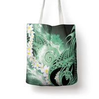 Piko Hawaiian Tote Bag Green Galaxy Spiral Plumeria Tribal Patterns DT05 - Polynesian Pride