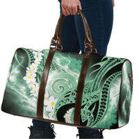 Piko Hawaiian Travel Bag Green Galaxy Spiral Plumeria Tribal Patterns DT05 - Polynesian Pride