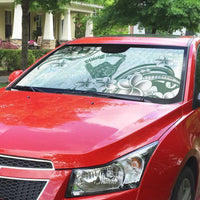 Aloha Hawaii Shaka Auto Sun Shade Hang Loose Mint Version - Polynesian Pride