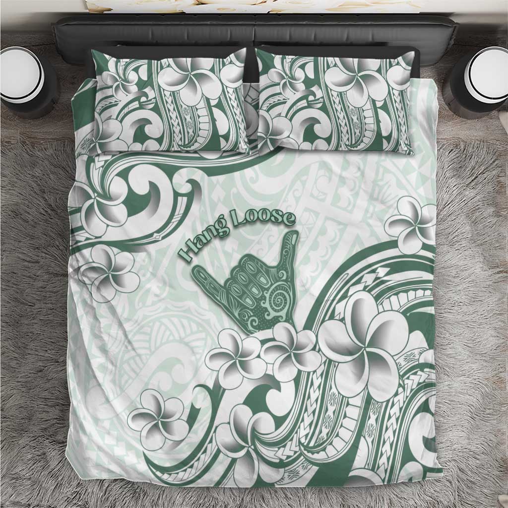 Aloha Hawaii Shaka Bedding Set Hang Loose Mint Version - Polynesian Pride