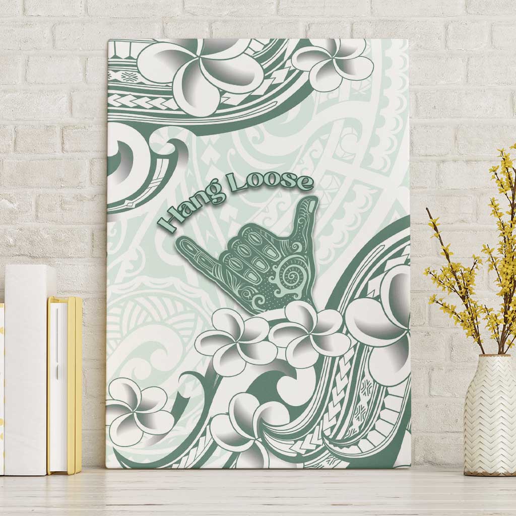 Aloha Hawaii Shaka Canvas Wall Art Hang Loose Mint Version - Polynesian Pride