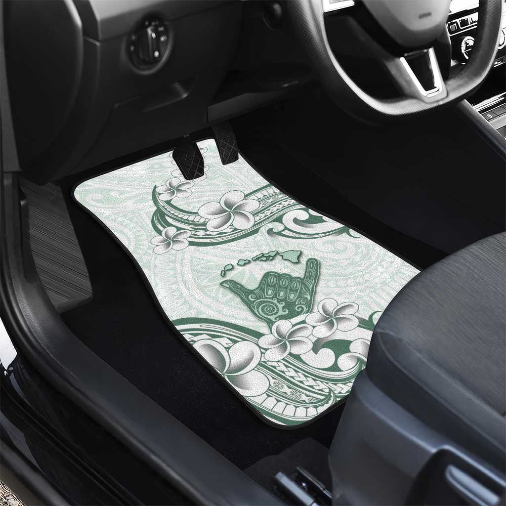 Aloha Hawaii Shaka Car Mats Hang Loose Mint Version - Polynesian Pride