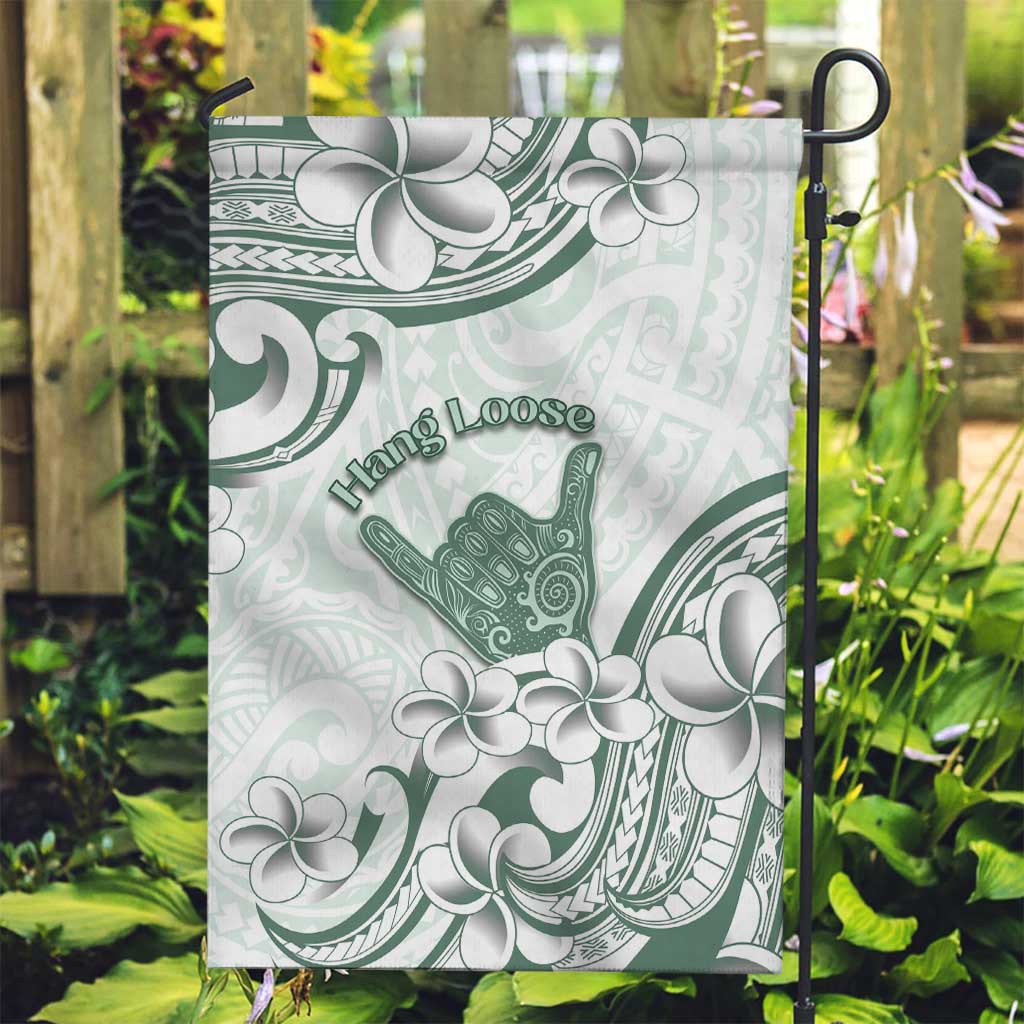 Aloha Hawaii Shaka Garden Flag Hang Loose Mint Version - Polynesian Pride