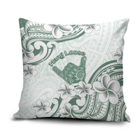 Aloha Hawaii Shaka Pillow Cover Hang Loose Mint Version - Polynesian Pride