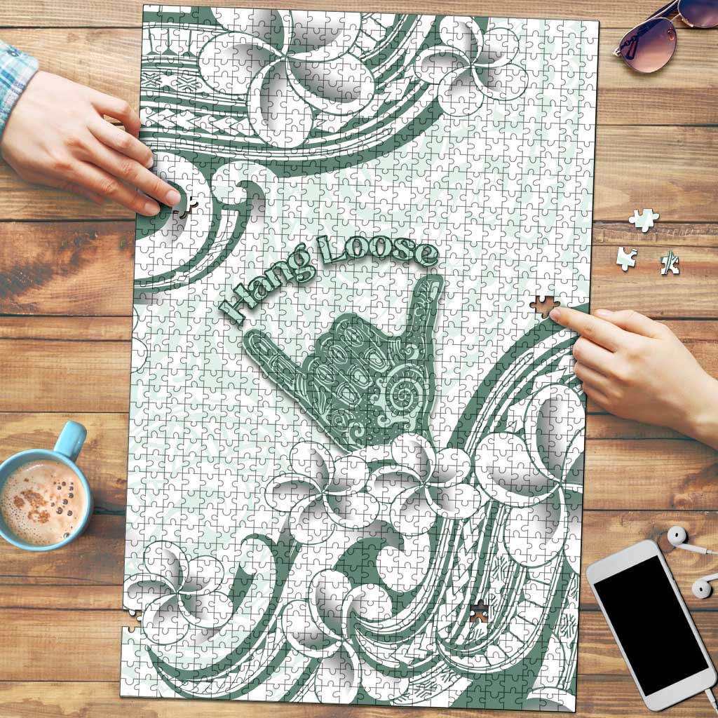 Aloha Hawaii Shaka Puzzle Hang Loose Mint Version - Polynesian Pride