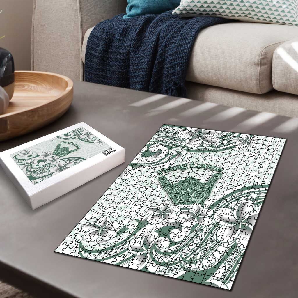 Aloha Hawaii Shaka Puzzle Hang Loose Mint Version - Polynesian Pride
