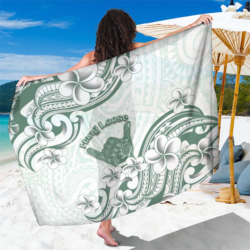 Aloha Hawaii Shaka Sarong Hang Loose Mint Version - Polynesian Pride