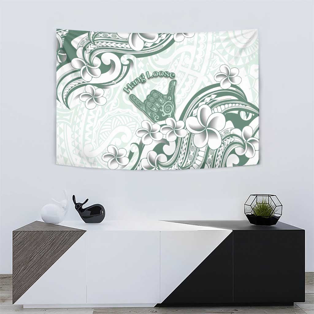 Aloha Hawaii Shaka Tapestry Hang Loose Mint Version - Polynesian Pride