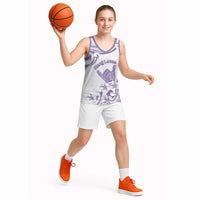 Aloha Hawaii Shaka Basketball Jersey Hang Loose Purple Version - Polynesian Pride