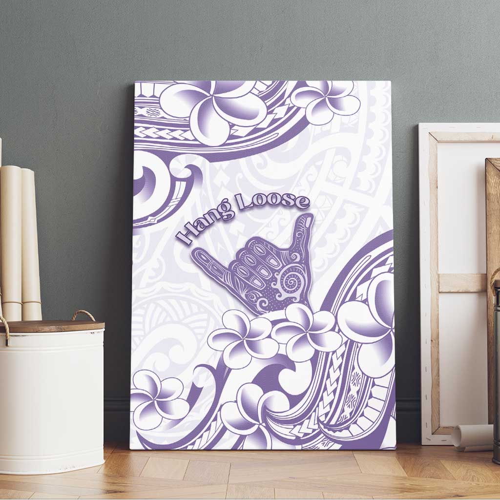 Aloha Hawaii Shaka Canvas Wall Art Hang Loose Purple Version - Polynesian Pride