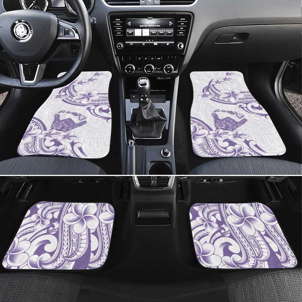 Aloha Hawaii Shaka Car Mats Hang Loose Purple Version - Polynesian Pride