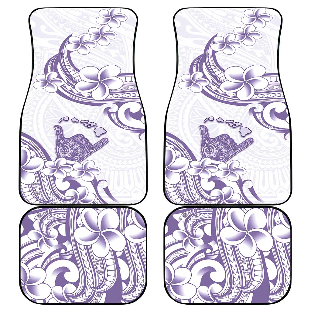 Aloha Hawaii Shaka Car Mats Hang Loose Purple Version - Polynesian Pride