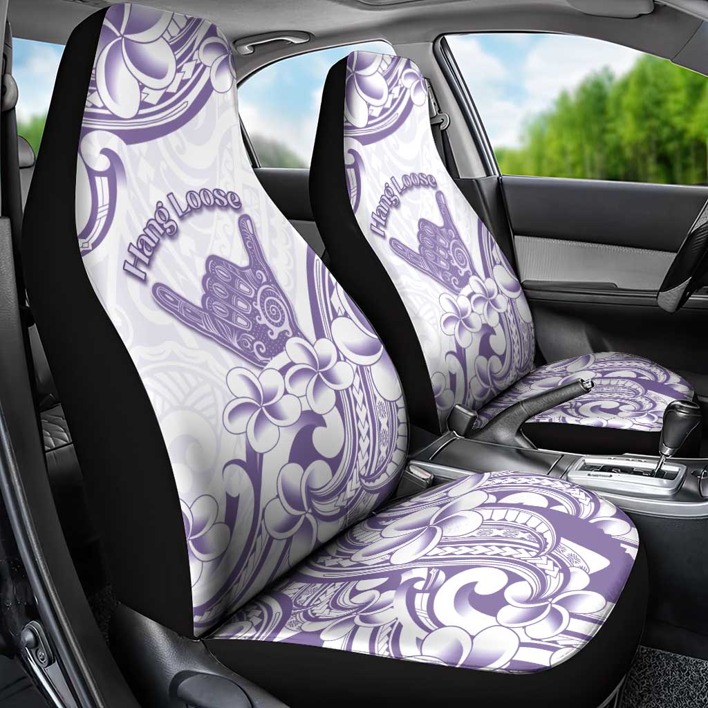 Aloha Hawaii Shaka Car Seat Cover Hang Loose Purple Version - Polynesian Pride