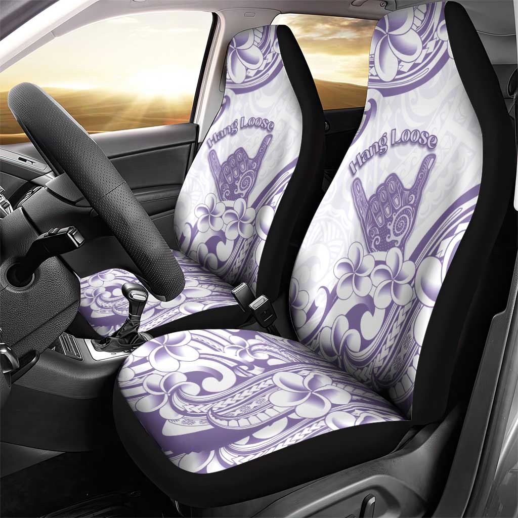 Aloha Hawaii Shaka Car Seat Cover Hang Loose Purple Version - Polynesian Pride