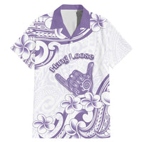 Aloha Hawaii Shaka Family Matching Mermaid Dress and Hawaiian Shirt Hang Loose Purple Version - Polynesian Pride