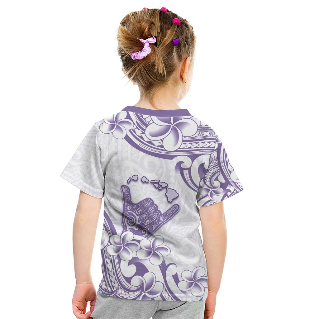 Aloha Hawaii Shaka Kid T Shirt Hang Loose Purple Version - Polynesian Pride