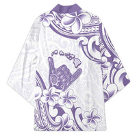 Aloha Hawaii Shaka Kimono Hang Loose Purple Version - Polynesian Pride