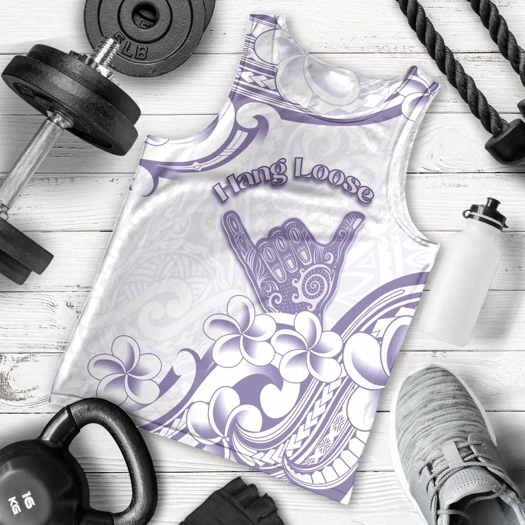 Aloha Hawaii Shaka Men Tank Top Hang Loose Purple Version - Polynesian Pride