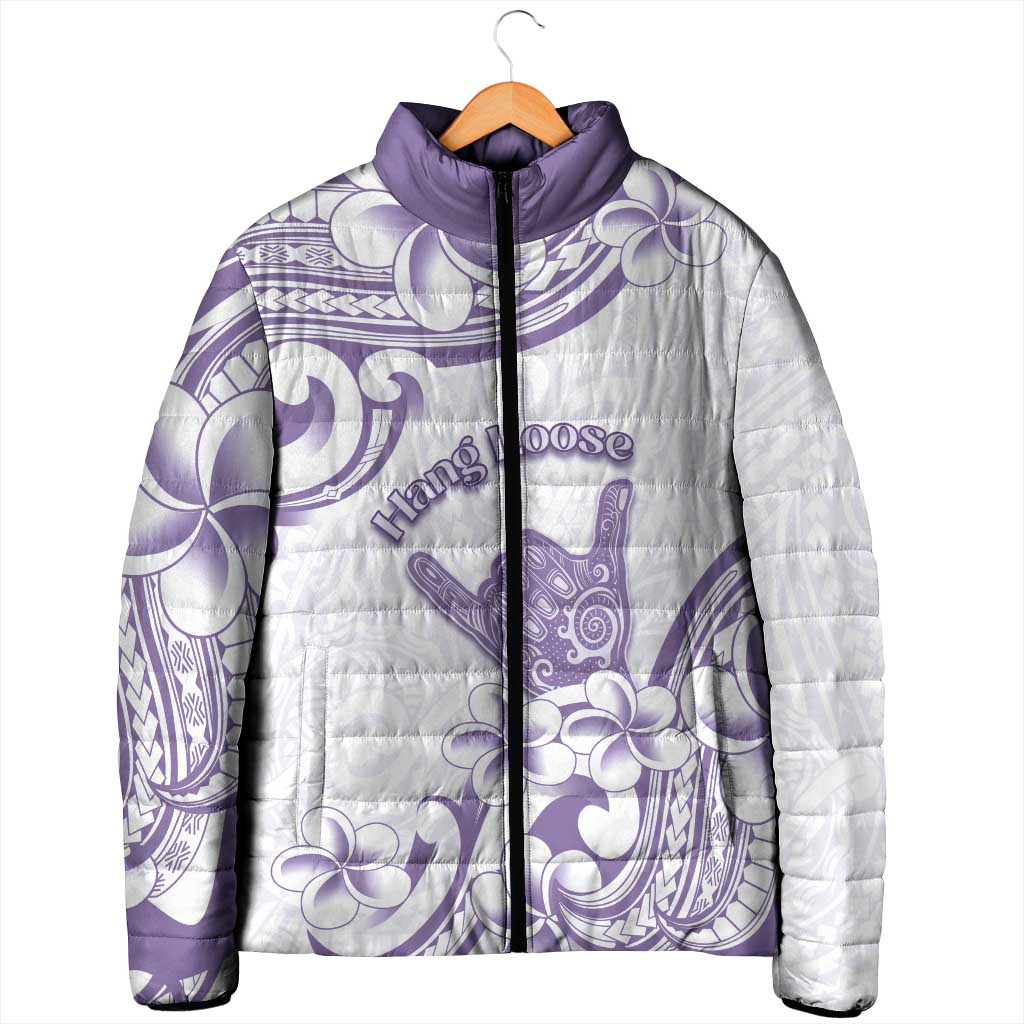 Aloha Hawaii Shaka Padded Jacket Hang Loose Purple Version - Polynesian Pride
