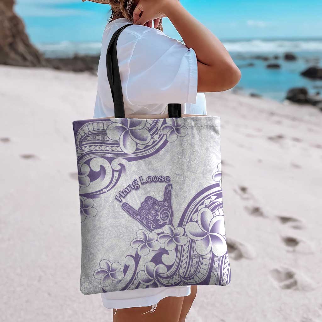 Aloha Hawaii Shaka Tote Bag Hang Loose Purple Version - Polynesian Pride