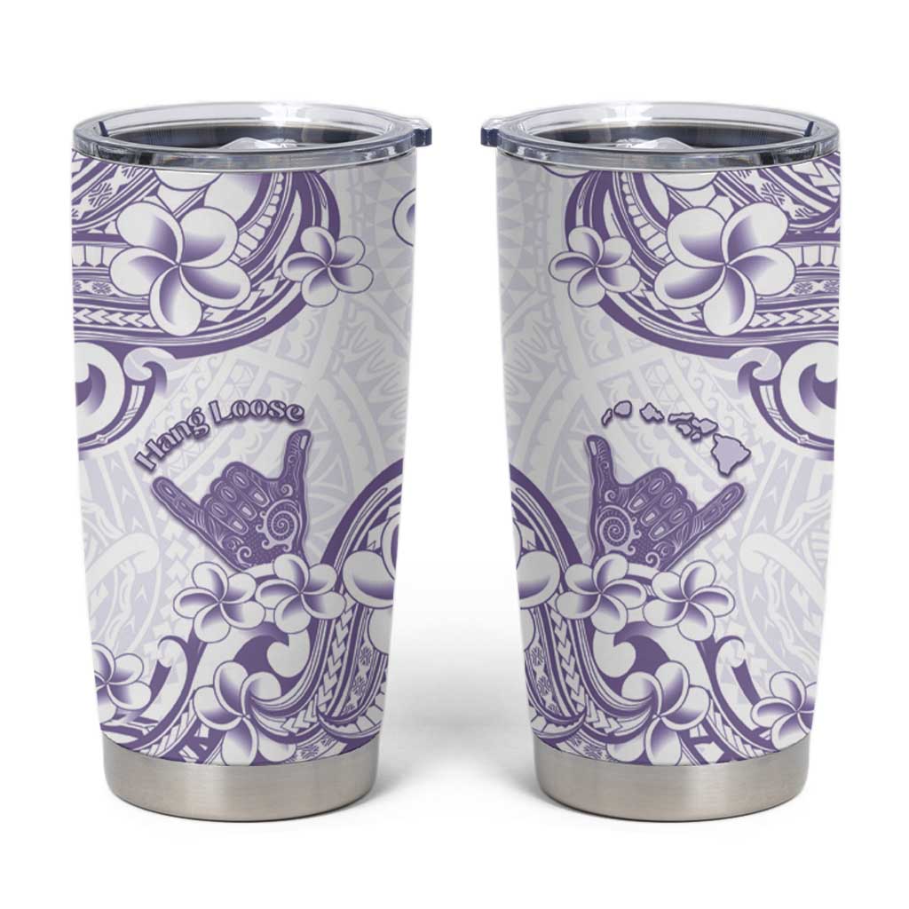Aloha Hawaii Shaka Tumbler Cup Hang Loose Purple Version - Polynesian Pride