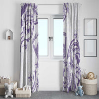Aloha Hawaii Shaka Window Curtain Hang Loose Purple Version - Polynesian Pride