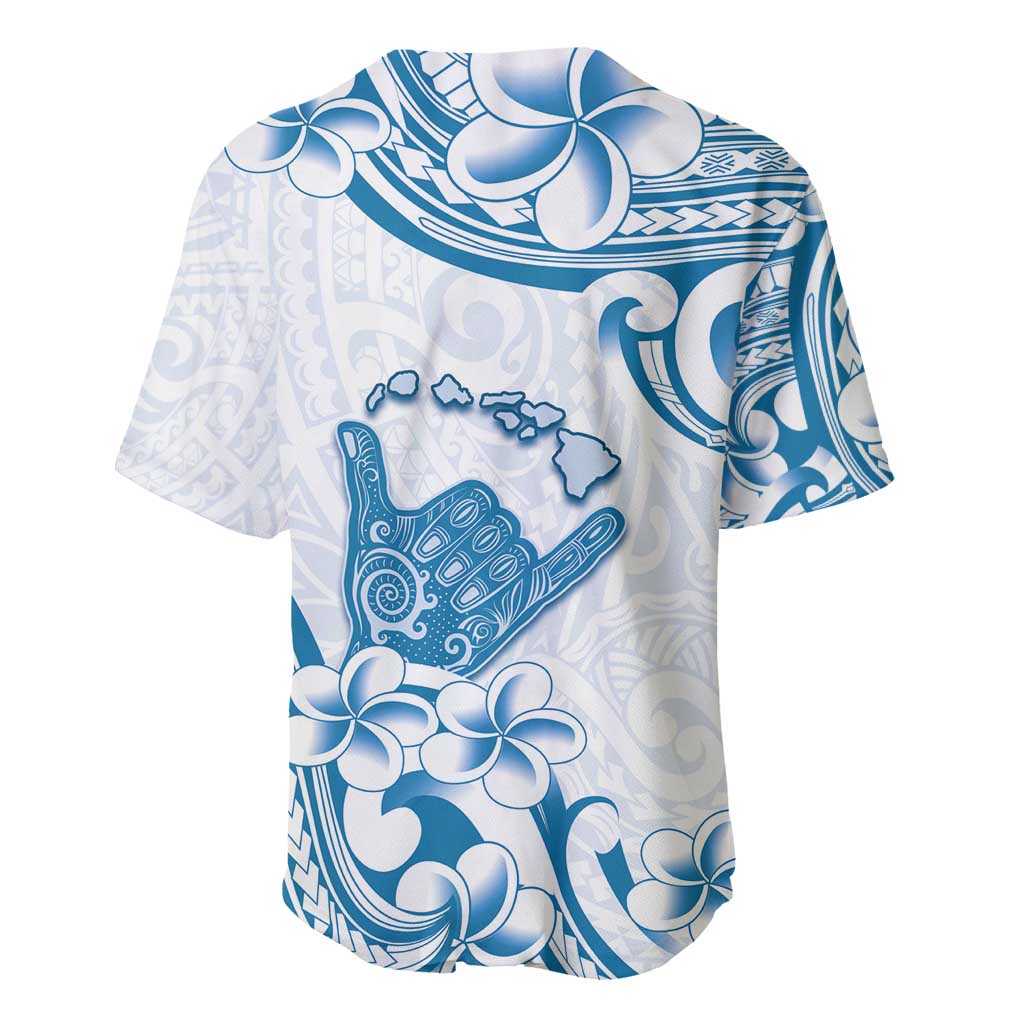 Aloha Hawaii Shaka Baseball Jersey Hang Loose Blue Version - Polynesian Pride