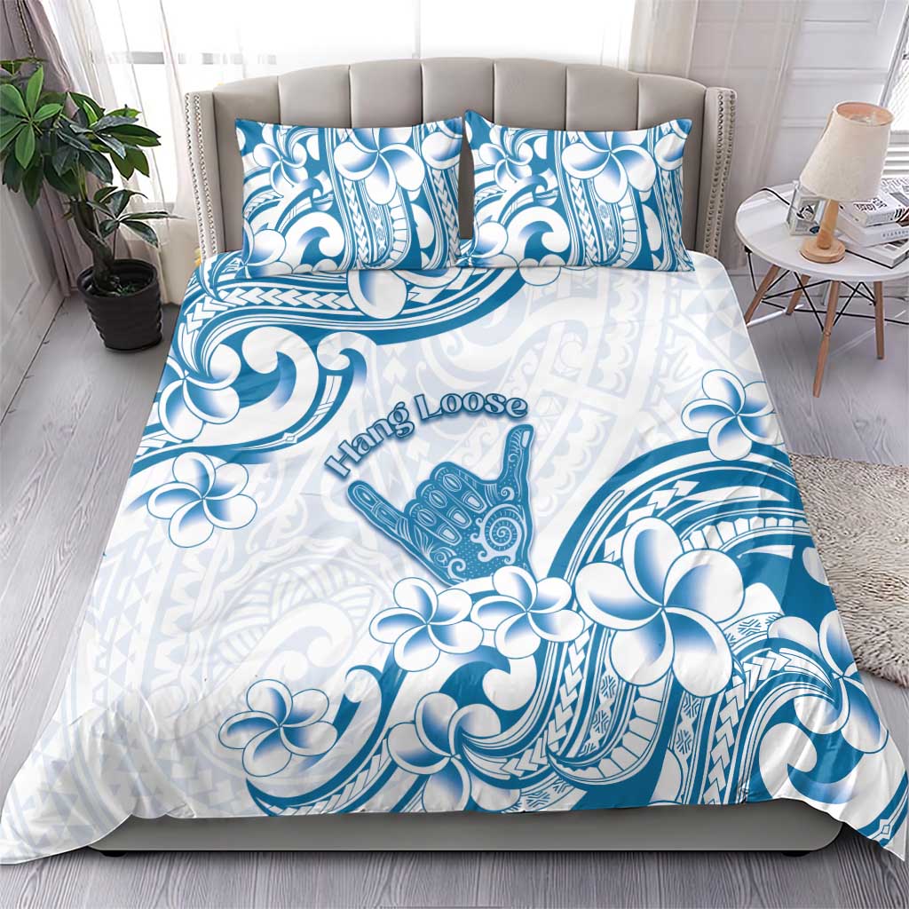 Aloha Hawaii Shaka Bedding Set Hang Loose Blue Version - Polynesian Pride