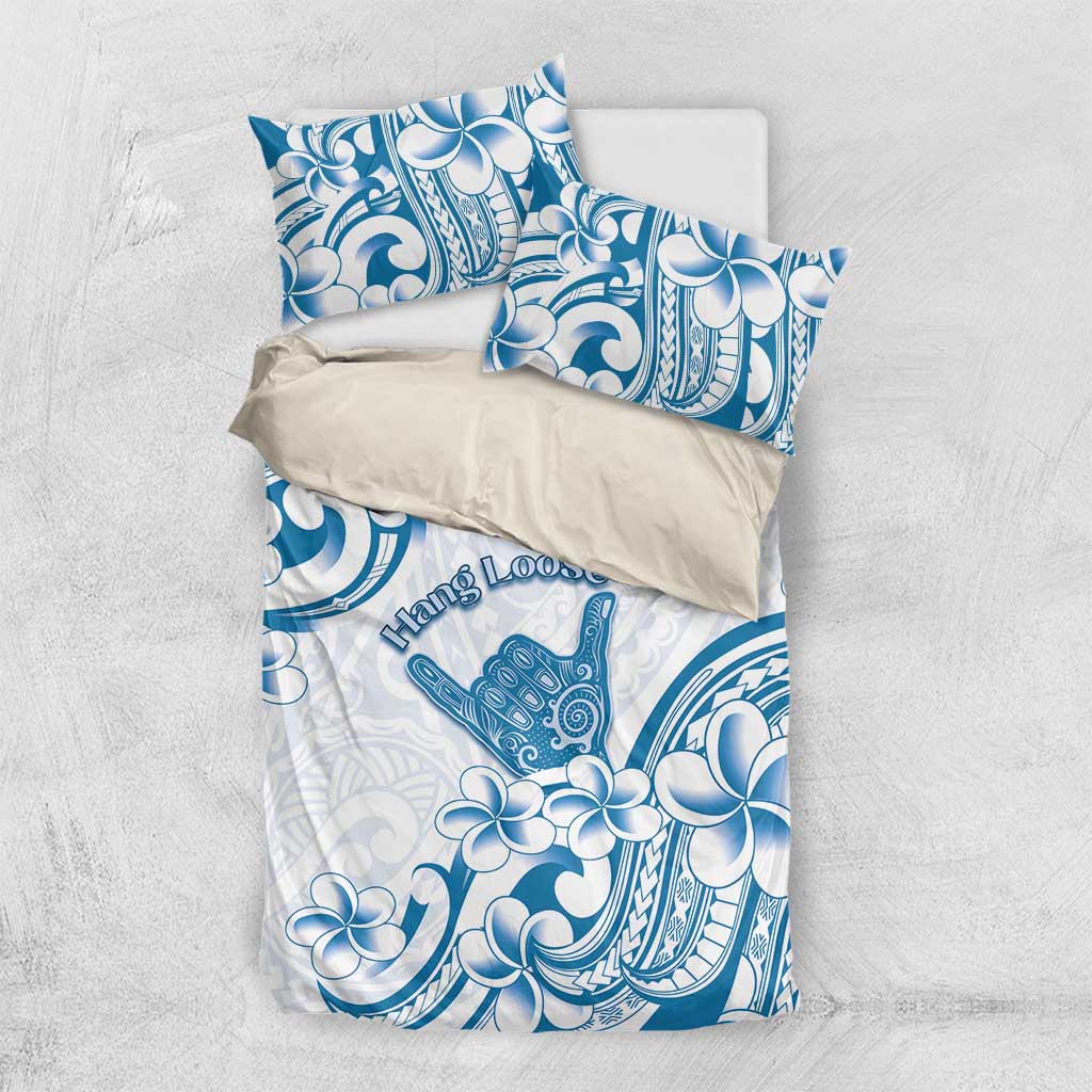 Aloha Hawaii Shaka Bedding Set Hang Loose Blue Version - Polynesian Pride