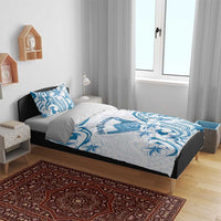 Aloha Hawaii Shaka Bedding Set Hang Loose Blue Version - Polynesian Pride