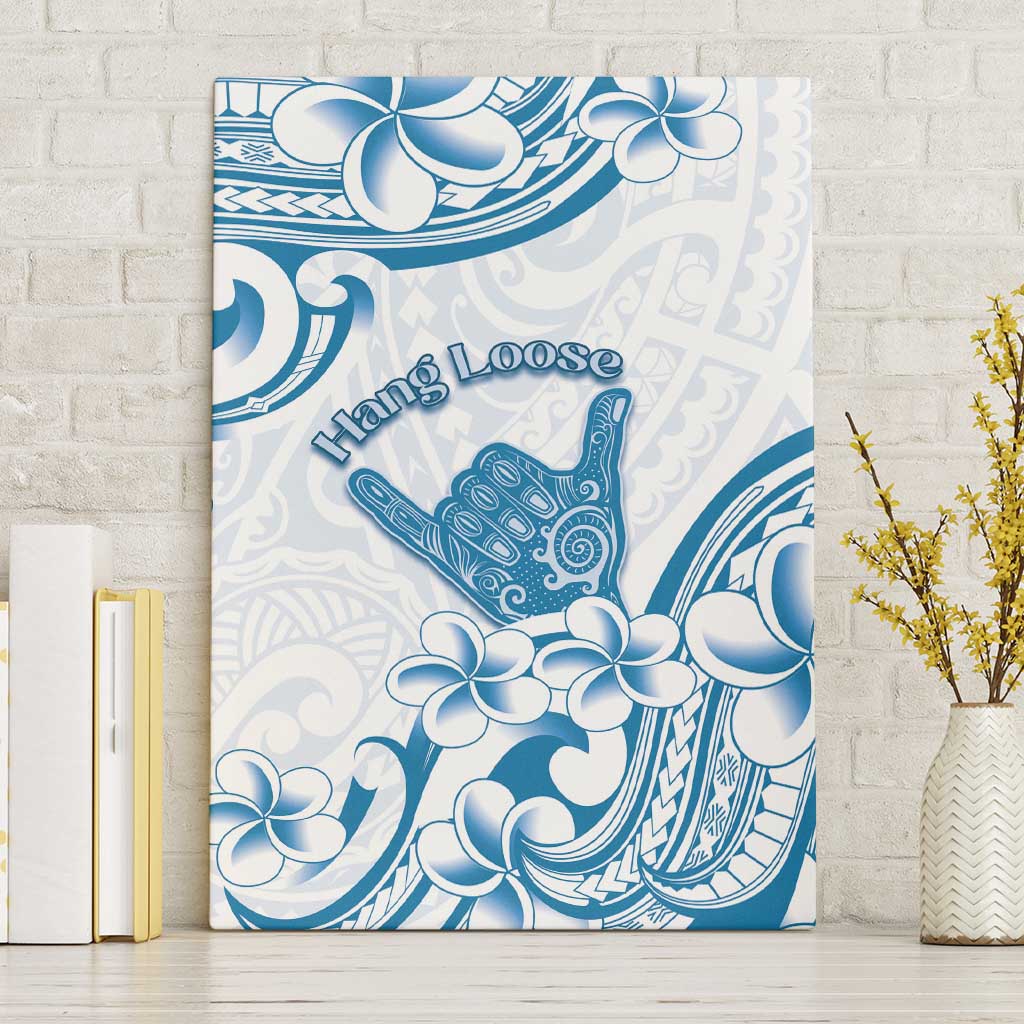 Aloha Hawaii Shaka Canvas Wall Art Hang Loose Blue Version - Polynesian Pride