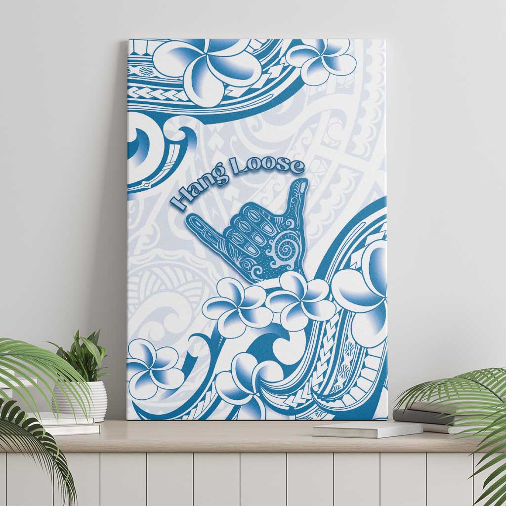 Aloha Hawaii Shaka Canvas Wall Art Hang Loose Blue Version - Polynesian Pride