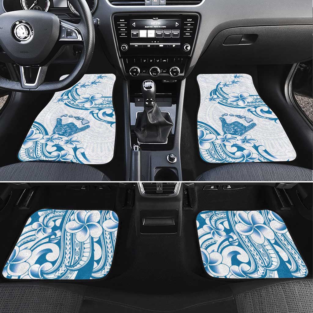 Aloha Hawaii Shaka Car Mats Hang Loose Blue Version - Polynesian Pride