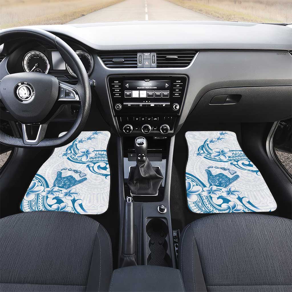 Aloha Hawaii Shaka Car Mats Hang Loose Blue Version - Polynesian Pride