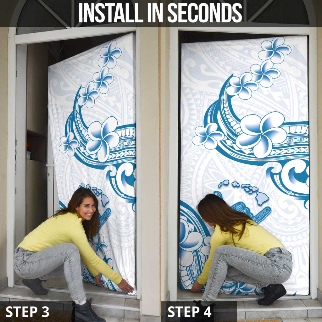 Aloha Hawaii Shaka Door Cover Hang Loose Blue Version - Polynesian Pride