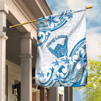 Aloha Hawaii Shaka Garden Flag Hang Loose Blue Version - Polynesian Pride