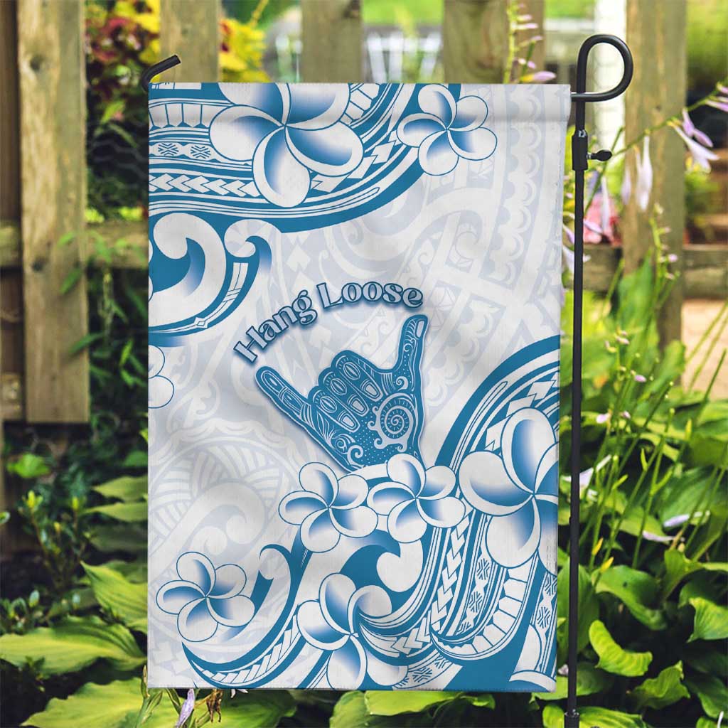 Aloha Hawaii Shaka Garden Flag Hang Loose Blue Version - Polynesian Pride