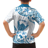 Aloha Hawaii Shaka Hawaiian Shirt Hang Loose Blue Version - Polynesian Pride