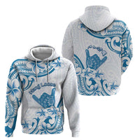 Aloha Hawaii Shaka Hoodie Hang Loose Blue Version - Polynesian Pride